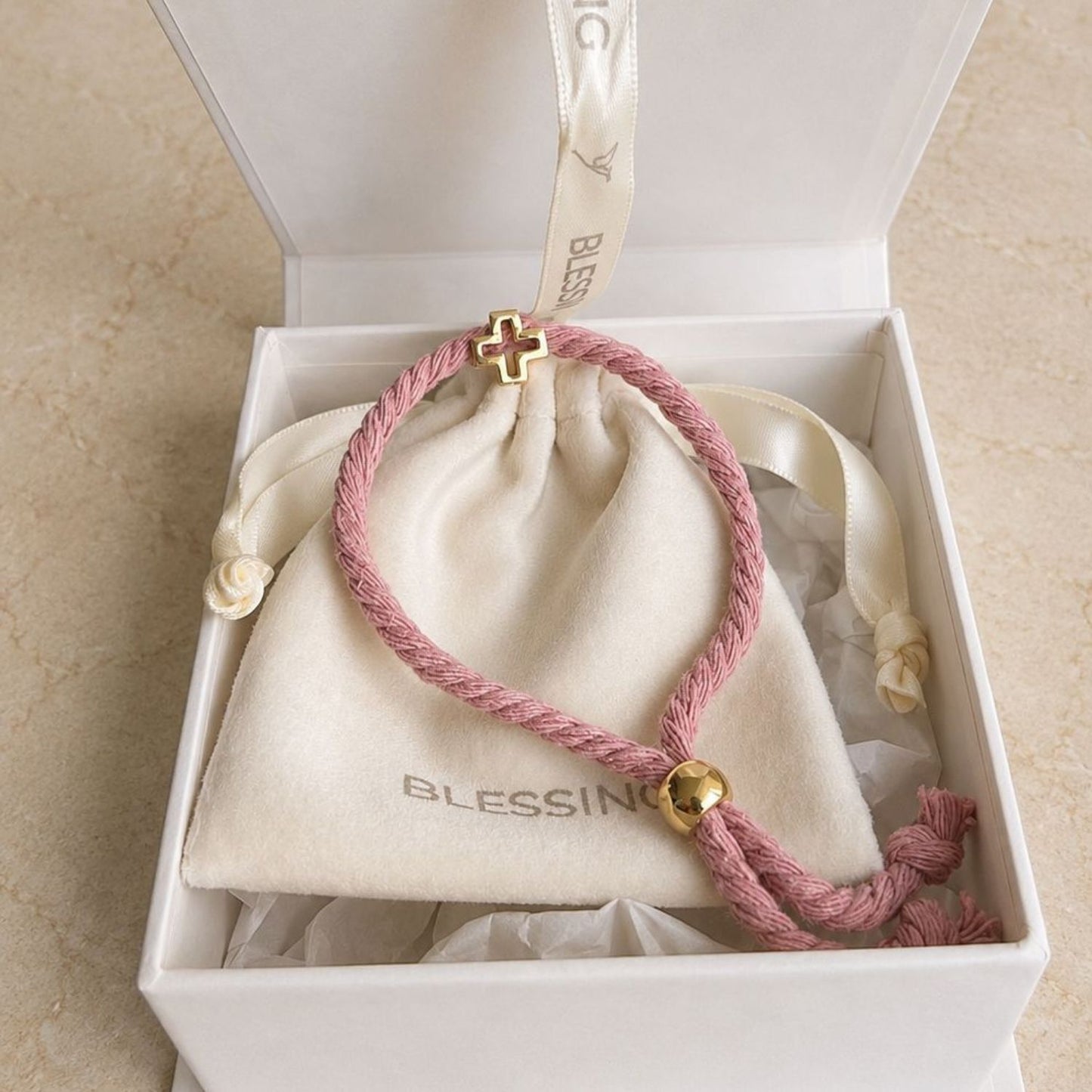 Pulsera Piola Baño de Oro 14K