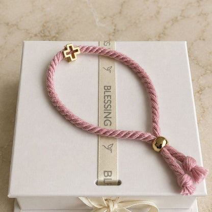 Pulsera Piola Baño de Oro 14K