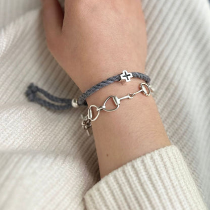 Pulsera Piola Baño de Plata